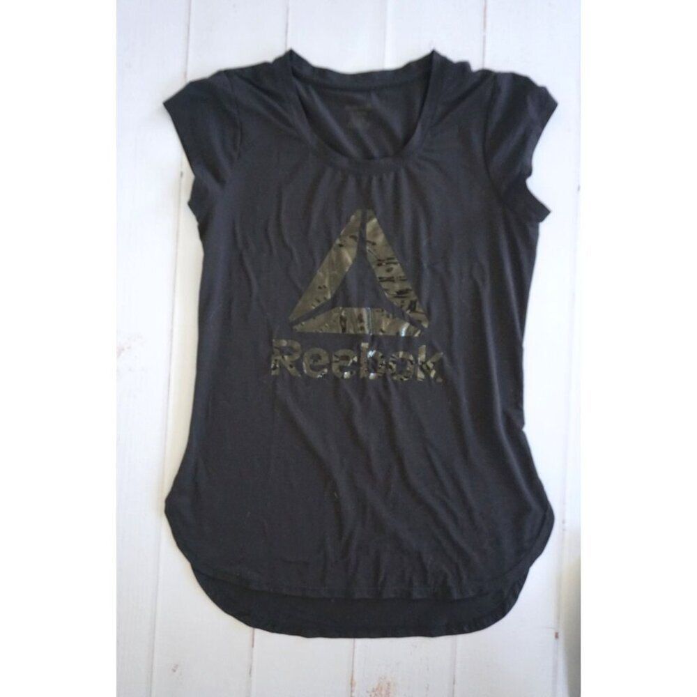 Reebok Women’s Black Short Sleeve Shirt - Size M